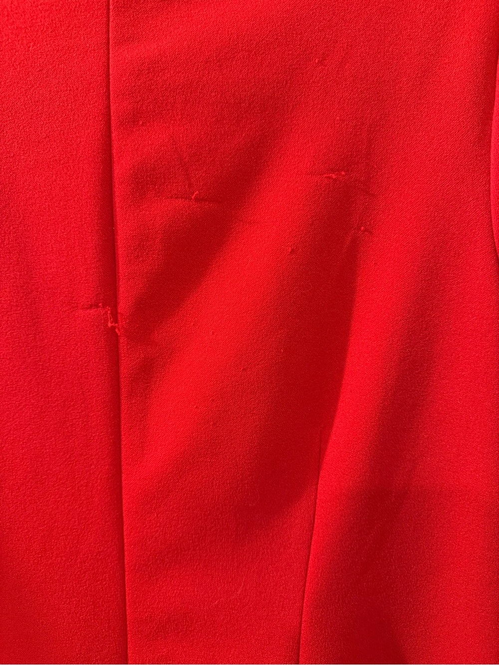 New York & Company Bright Red Open-Front Ponte Blazer - Picture 6 of 6